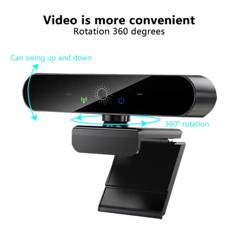 Веб-камера 4K 3840×2160 Автофокус, Мікрофон, Plug and Play USB