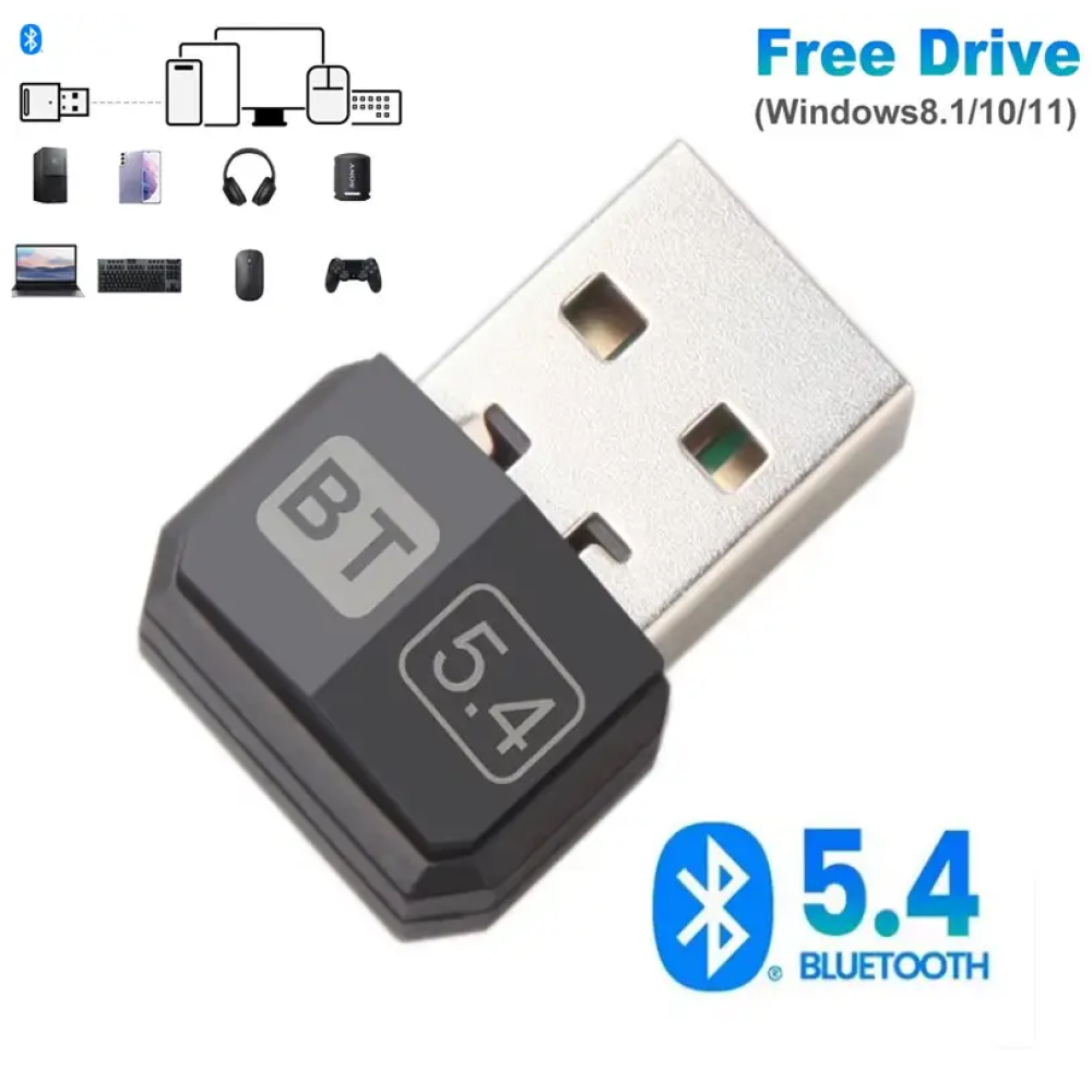Bluetooth адаптер Dongle USB Bluetooth 5.4 Plug and play
