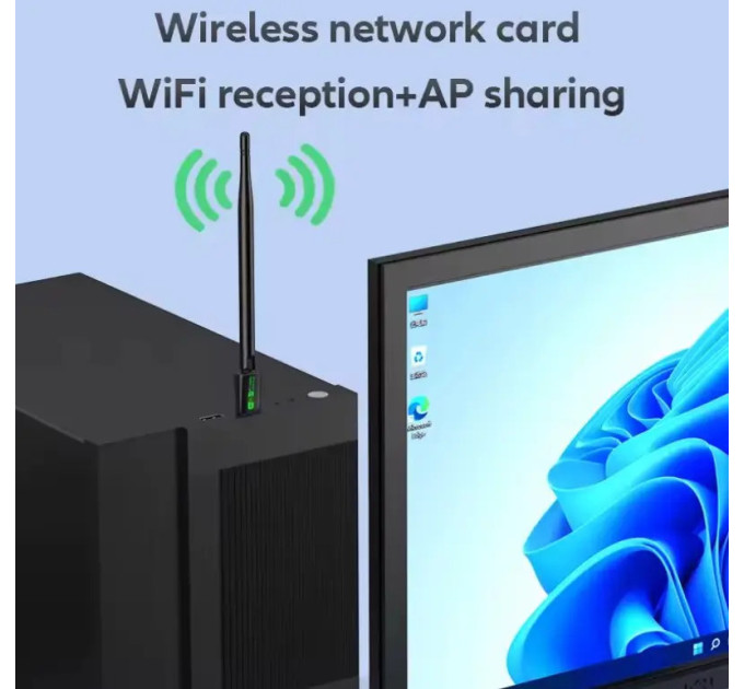 WIFI6 адаптер AX900 + Bluetooth 5.4 Plug and play Антенна