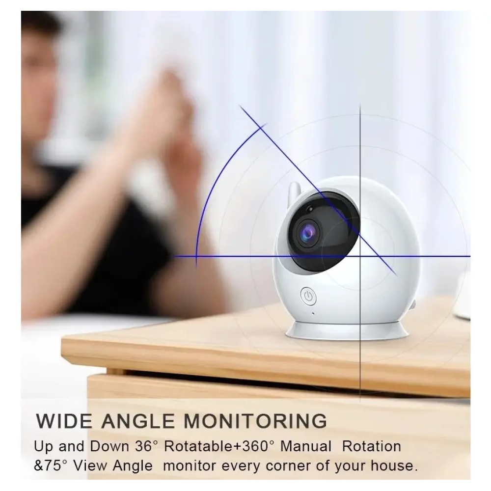 Відеоняня Baby Monitor ABM100 з монітором 4.3''  оглядом 360° двостороннім зв'язком та нічним баченням