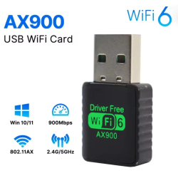 WIFI адаптер AX900 WIFI6 дводіапазонний USB Plug and play