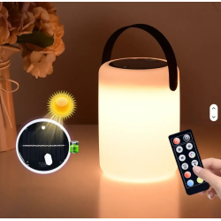 Портативна Лампа Нічник Ліхтар RGB Dynamic Tower Solar Type-C Біла з пультом Д.У. Портативна Лампа Нічник Ліхтар RGB Dynamic Tower Solar Type-C Біла з пультом Д.У.