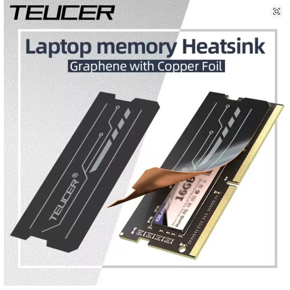 Радіатор охолодження SO-DIMM з графену та мідної фольги Teucer NC-67 (2шт)
