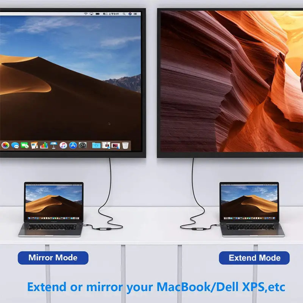 Двонаправлений Кабель  Type-C - DisplayPort 8K 60 Hz UHD 2м DP1.4 SmartG Bidir