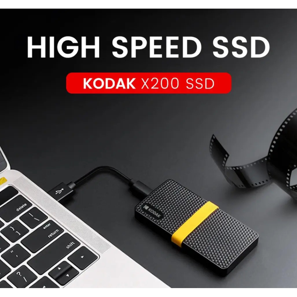 Зовнішній SSD диск Kodak X200  128 Gb, USB Type-C 3.1