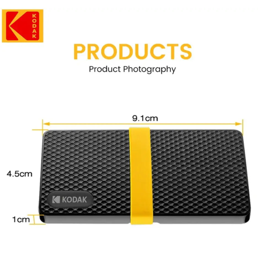 Зовнішній SSD диск Kodak X200  128 Gb, USB Type-C 3.1