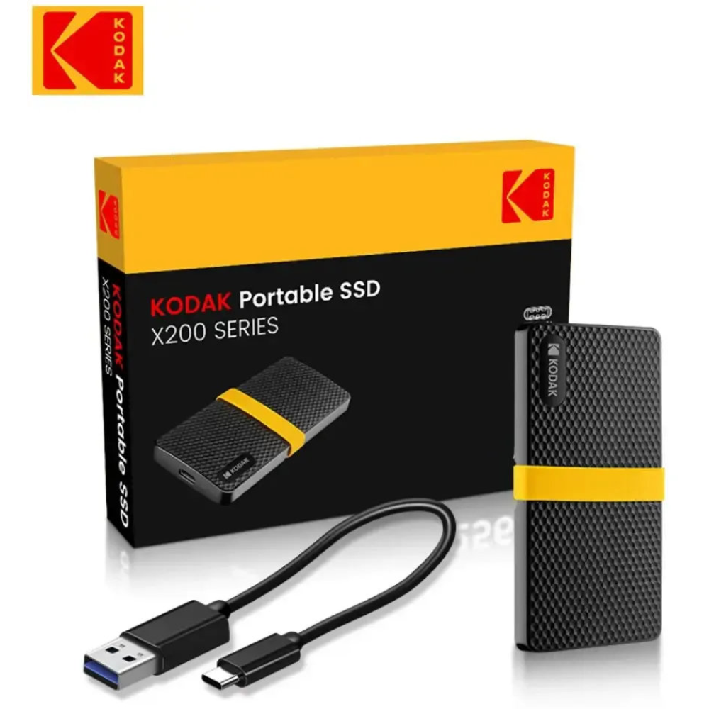Зовнішній SSD диск Kodak X200  128 Gb, USB Type-C 3.1