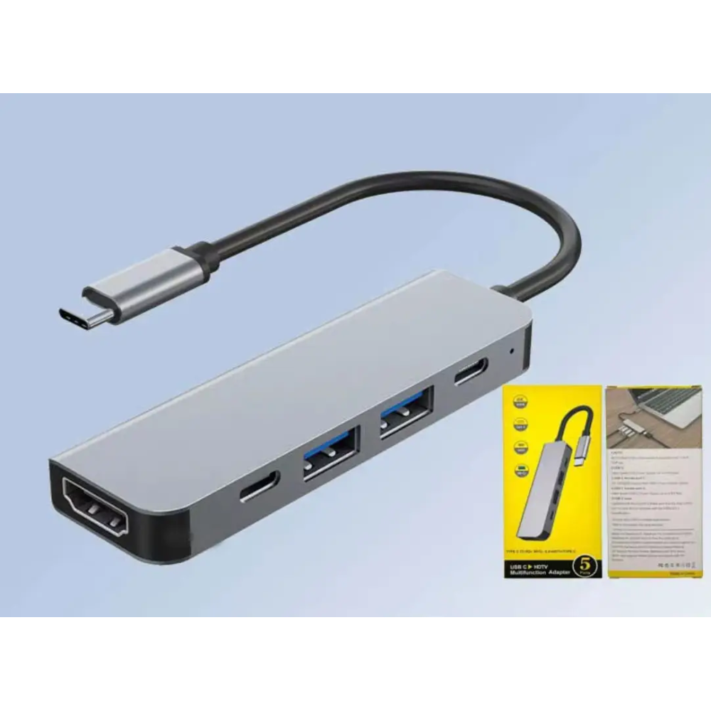 USB 3.0 хаб + конвертер HDMI 4K SmartGo HUC 5 у 1