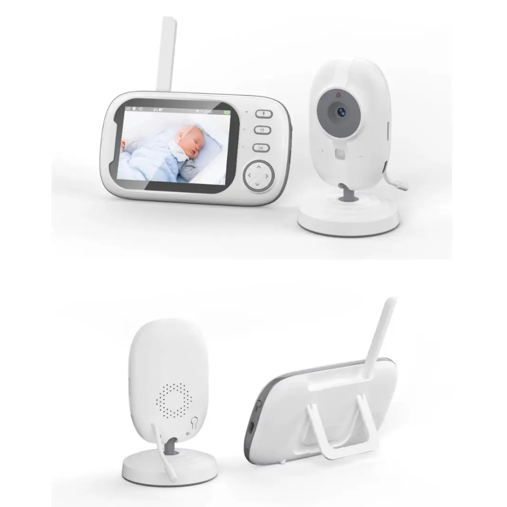 Відеоняня Baby Monitor ABM600-USB Type-c з монітором 3.5'' двостороннім зв'язком та нічним баченням