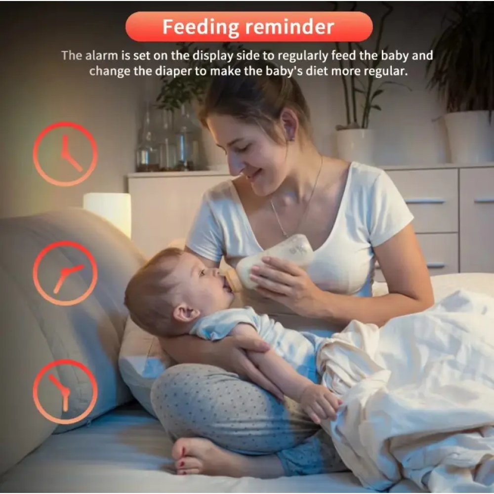 Відеоняня Baby Monitor ABM600-USB Type-c з монітором 3.5'' двостороннім зв'язком та нічним баченням