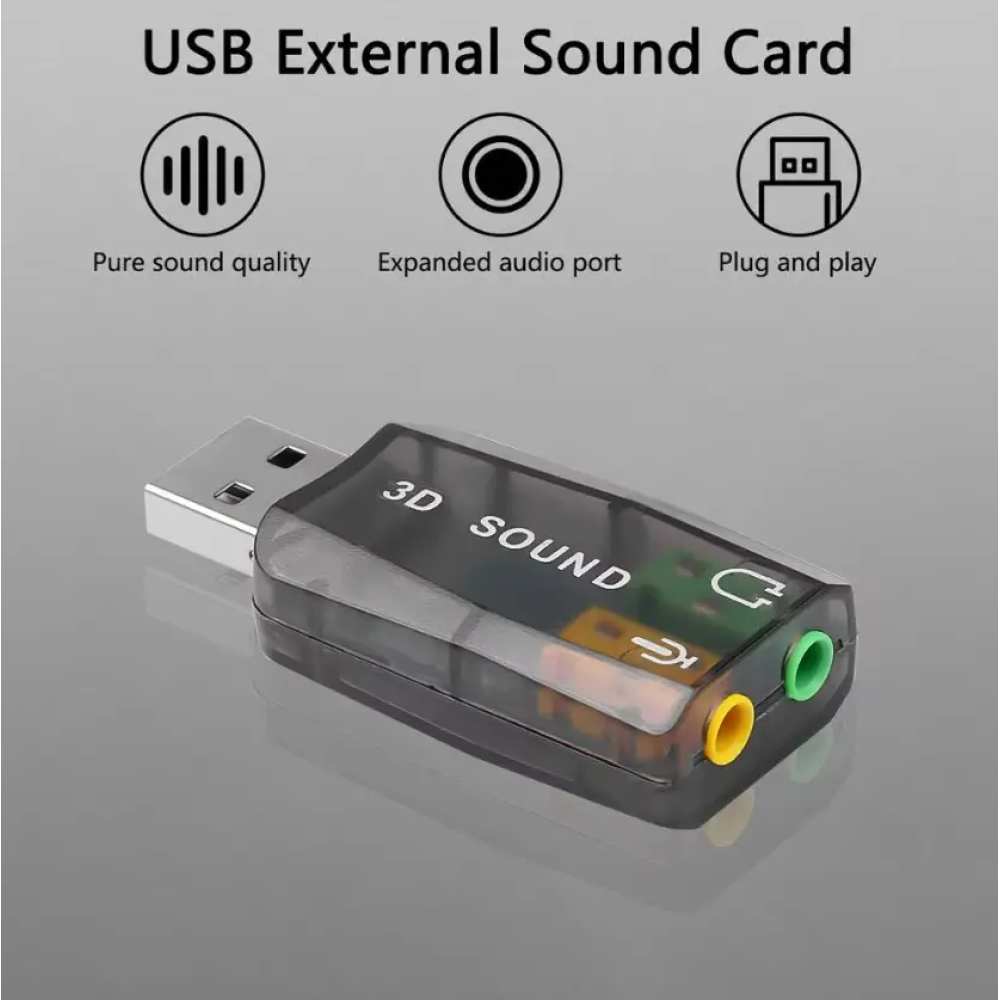 Звукова карта USB 3D Sound Card Коробочна версія