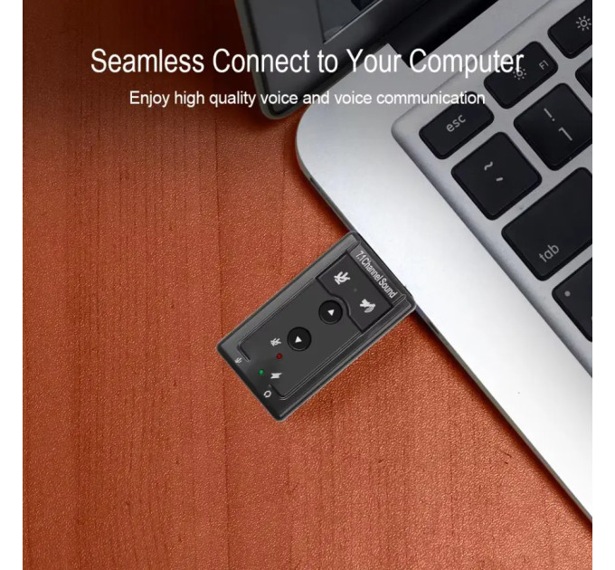 Звукова карта USB 3D Sound Card 7.1 (Коробкова версія)