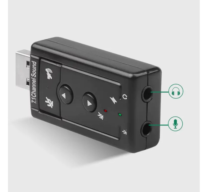 Звукова карта USB 3D Sound Card 7.1 (Коробкова версія)