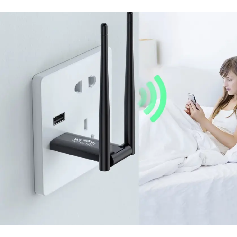 Ретранслятор Wi-Fi 2.4Ghz 300Мбіт/с USB живлення