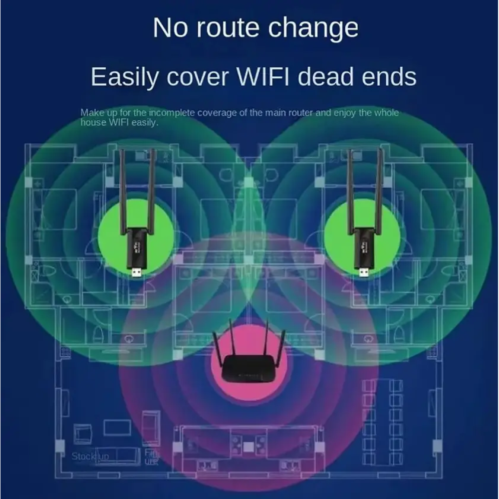 Ретранслятор Wi-Fi 2.4Ghz 300Мбіт/с USB живлення