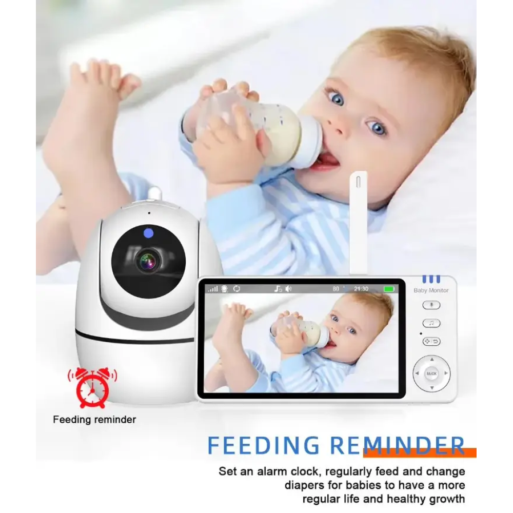 Відеоняня Baby Monitor ABM501-USB з монітором 5'' двостороннім зв'язком та нічним баченням Радіоняня