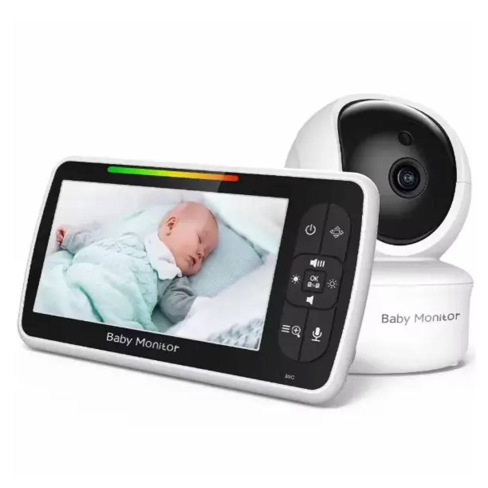 Відеоняня Baby Monitor SM650 з монітором 5'' двостороннім зв'язком та нічним баченням Радіоняня