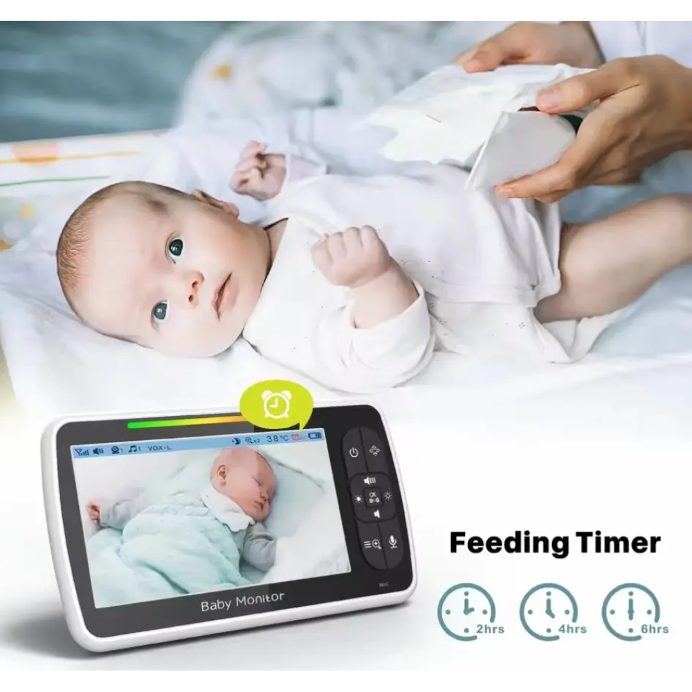 Відеоняня Baby Monitor SM650 з монітором 5'' двостороннім зв'язком та нічним баченням Радіоняня