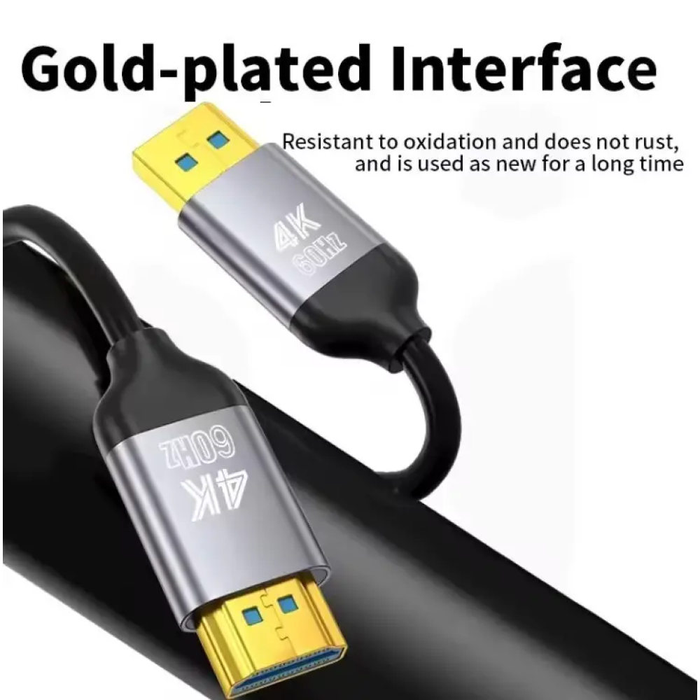 Кабель DisplayPort - HDMI 4K 60Hz 1м UnnLink