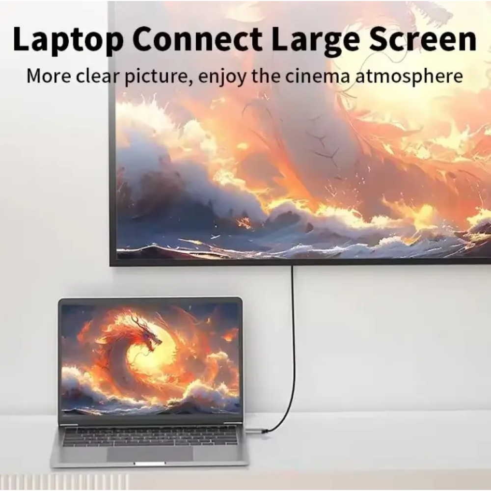 Кабель DisplayPort - HDMI 4K 60Hz 1м UnnLink