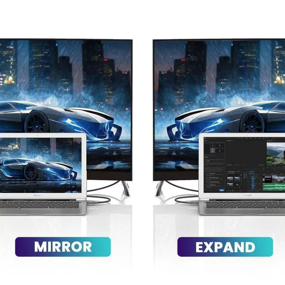 Кабель Display Port - HDMI 4K 3м в оплетці SmartG
