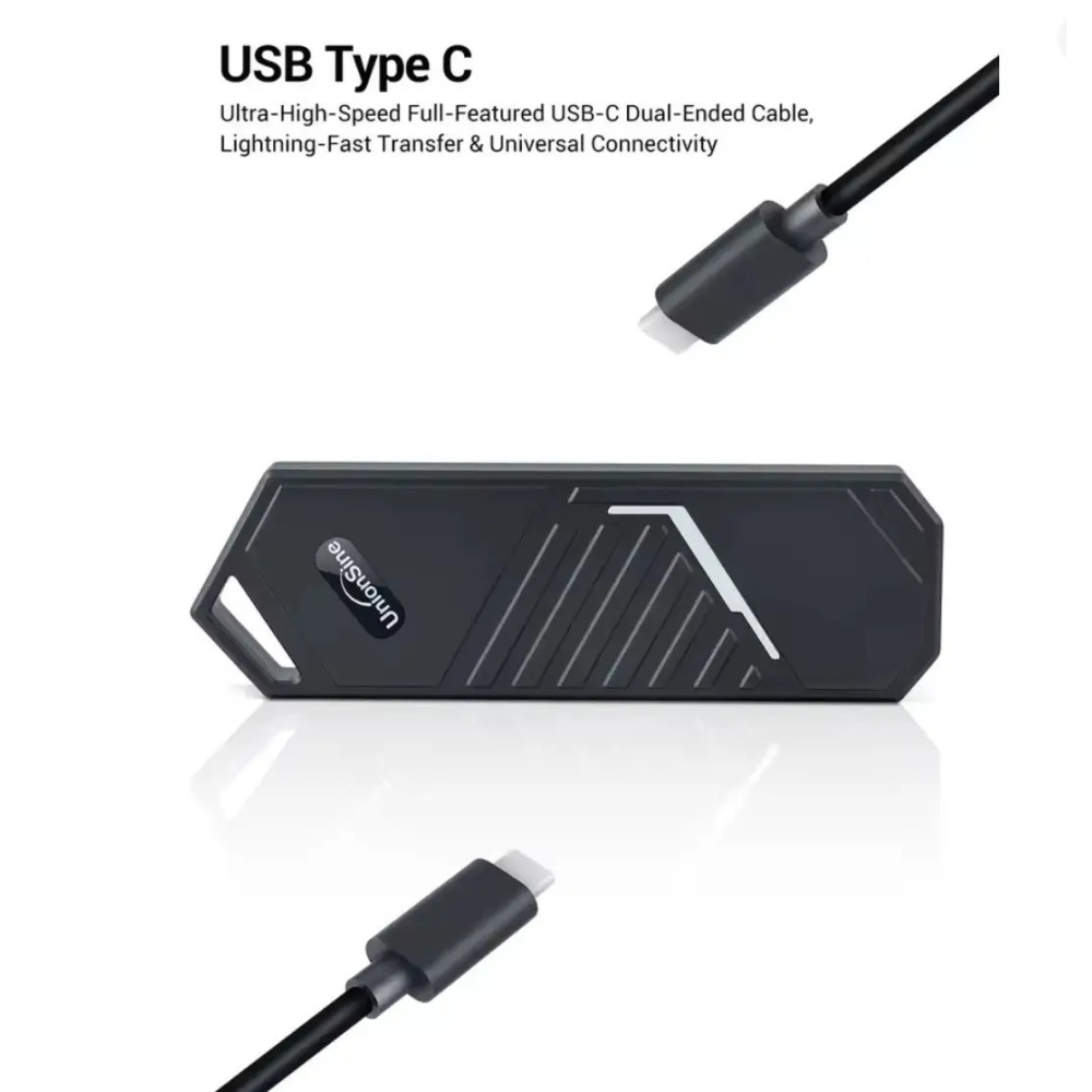 Зовнішня кишеня NVME m.2 SSD USB 3.0 + Type-C UnionSine KFS102 10G USB3.2 Gen2