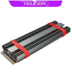 Радіатор охолодження SSD M.2  2280 + термопрокладки Teucer M.2-4 2280