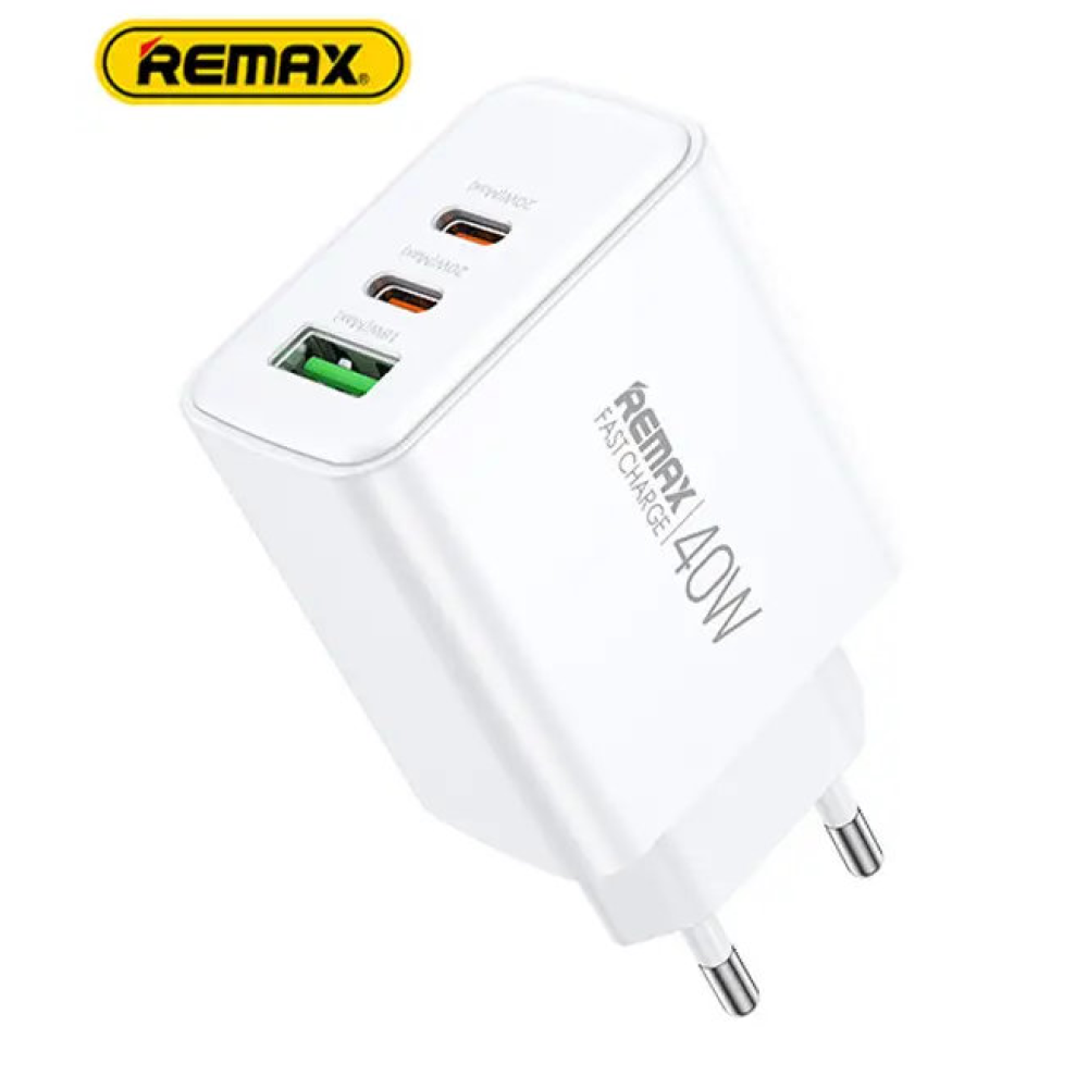Зарядний пристрій 40W REMAX  Kiddy Series 40Вт A+2C Fast Charger RP-U123