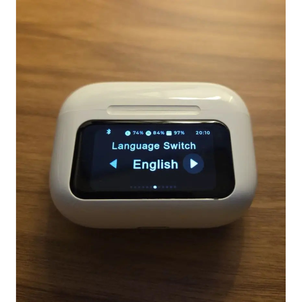 Bluetooth TWS навушники Remax W30N CozyPods з дисплеєм. Чорні