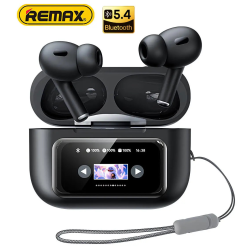 Bluetooth TWS навушники Remax W30N CozyPods з дисплеєм. Чорні