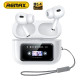 Bluetooth TWS наушники Remax W30N CozyPods с дисплеем. Белые