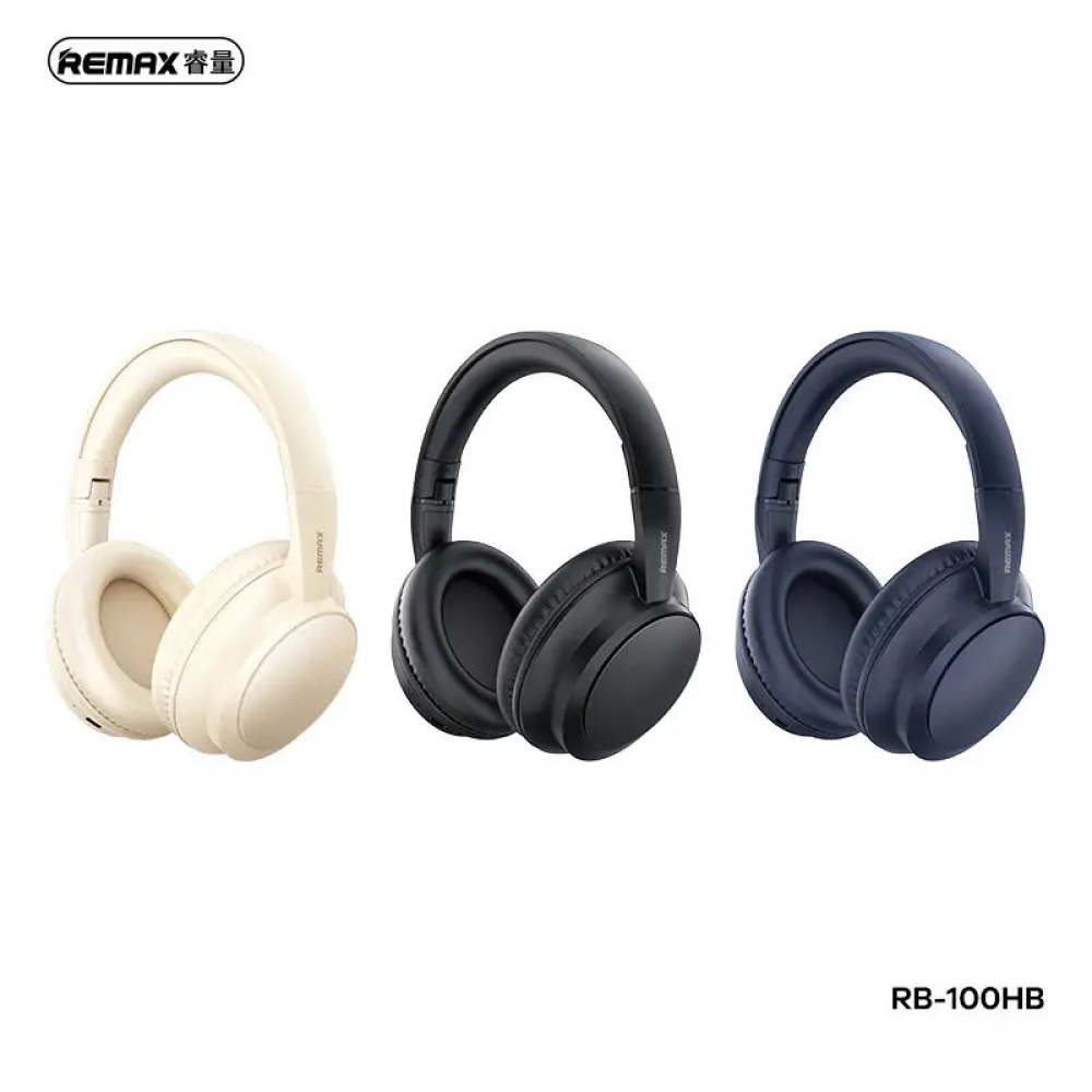 Bluetooth навушники Remax RB-100HB BT5.4 з мікрофоном Сині