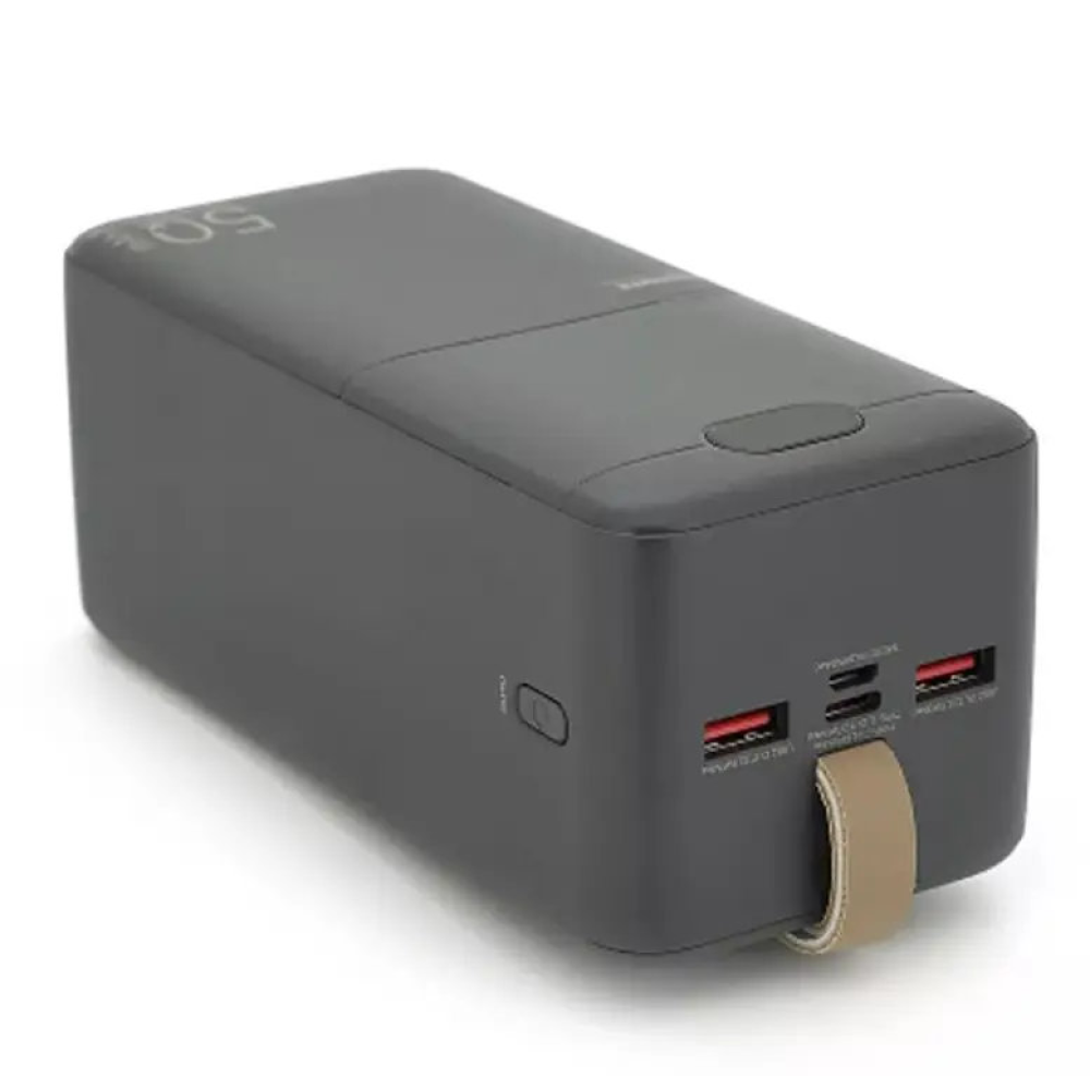 УМБ Павербанк 50000mAh 27W  Remax RPP-117 QC3.0 PD Швидка зарядка Сірий Powerbank