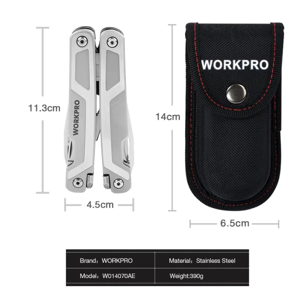 Мультитул WORKPRO W014070AS 15in1 Великий розмір