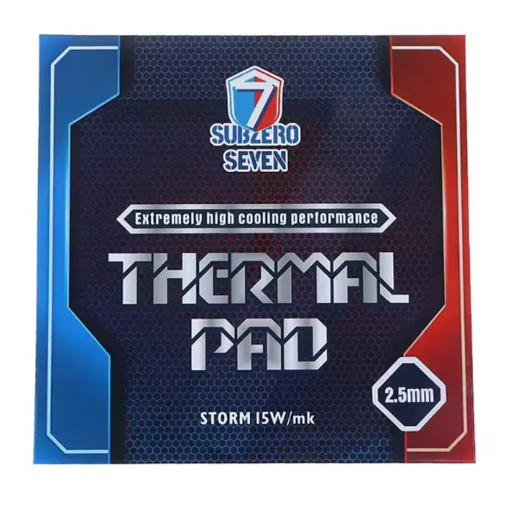 Термопрокладка SubZero Seven Storm 15 W/mK 100x100x2.5 мм