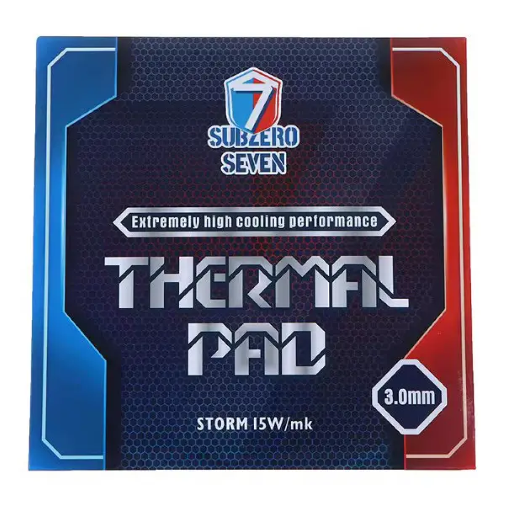 Термопрокладка SubZero Seven Storm 15 W/mK 100x100x3 мм
