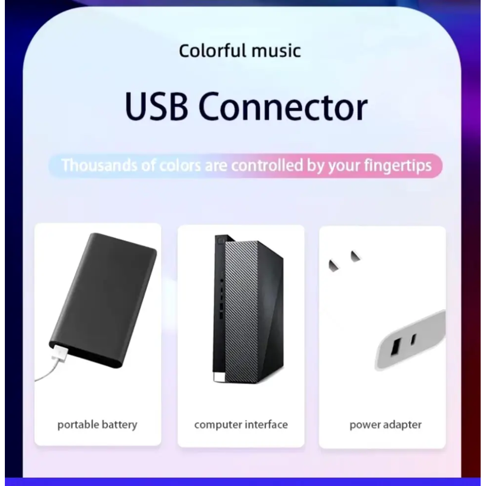 Портативна Лампа Нічник RGB Ambietn USB
