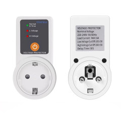 Захисне реле напруги в розетку Taxnele 3000W 165-265V (+-5V) 16A Захисне реле напруги в розетку Taxnele 3000W 165-265V (+-5V) 16A