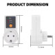 Захисне реле напруги в розетку Taxnele 3000W 165-265V (+-5V) 16A