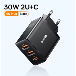 Сетевое зарядное устройство Baseus 30W Type-C + 2USB Baseus Cube Fast Charger 2U+C