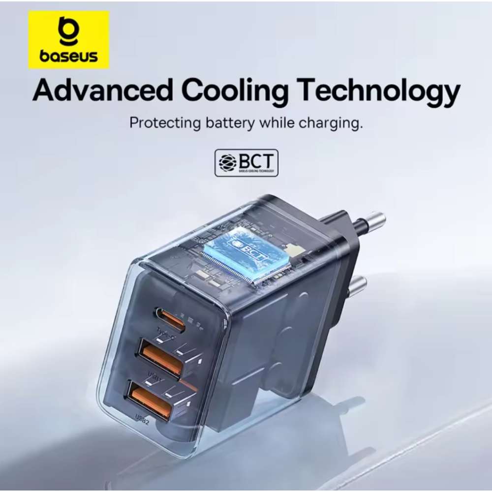 Сетевое зарядное устройство Baseus 30W Type-C + 2USB Baseus Cube Fast Charger 2U+C