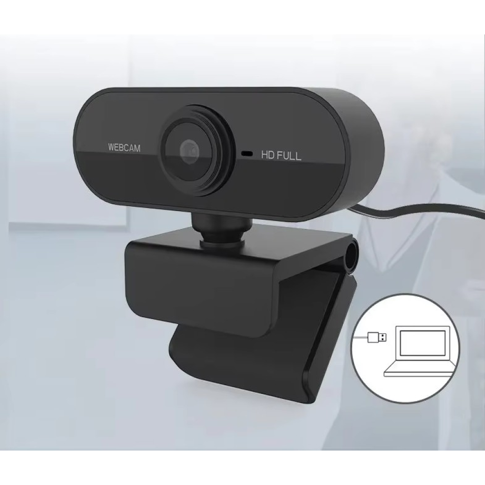 Веб-камера FullHD 1920x1080 Автофокус, Мікрофон, Plug and Play USB