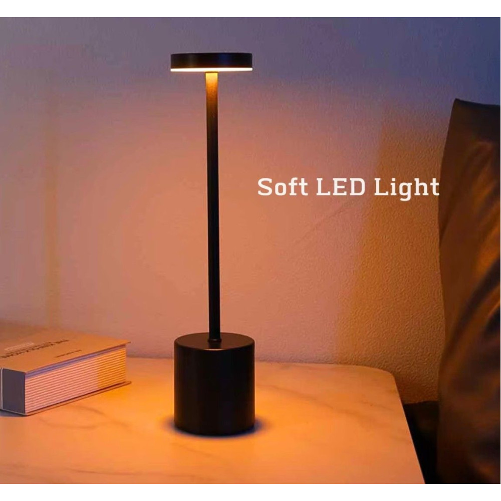 Акумуляторна Настільна лампа LedLine circle black