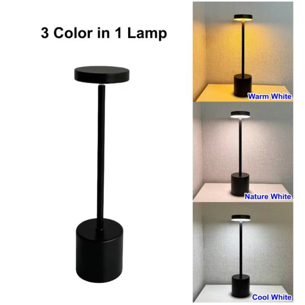 Акумуляторна Настільна лампа LedLine circle black