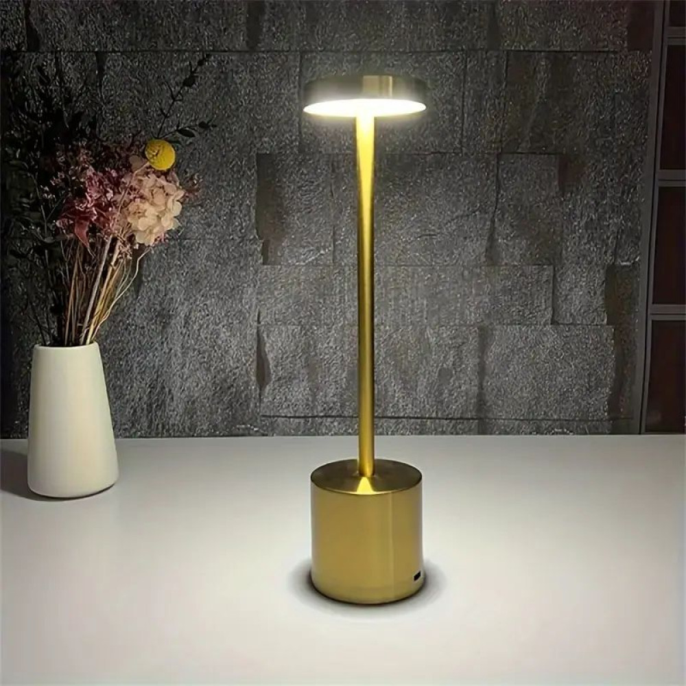 Акумуляторна Настільна лампа LedLine circle gold