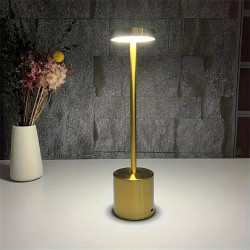 Аккумуляторная Настольная лампа LedLine circle gold