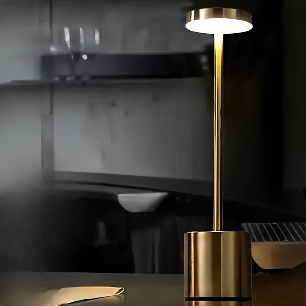 Акумуляторна Настільна лампа LedLine circle gold