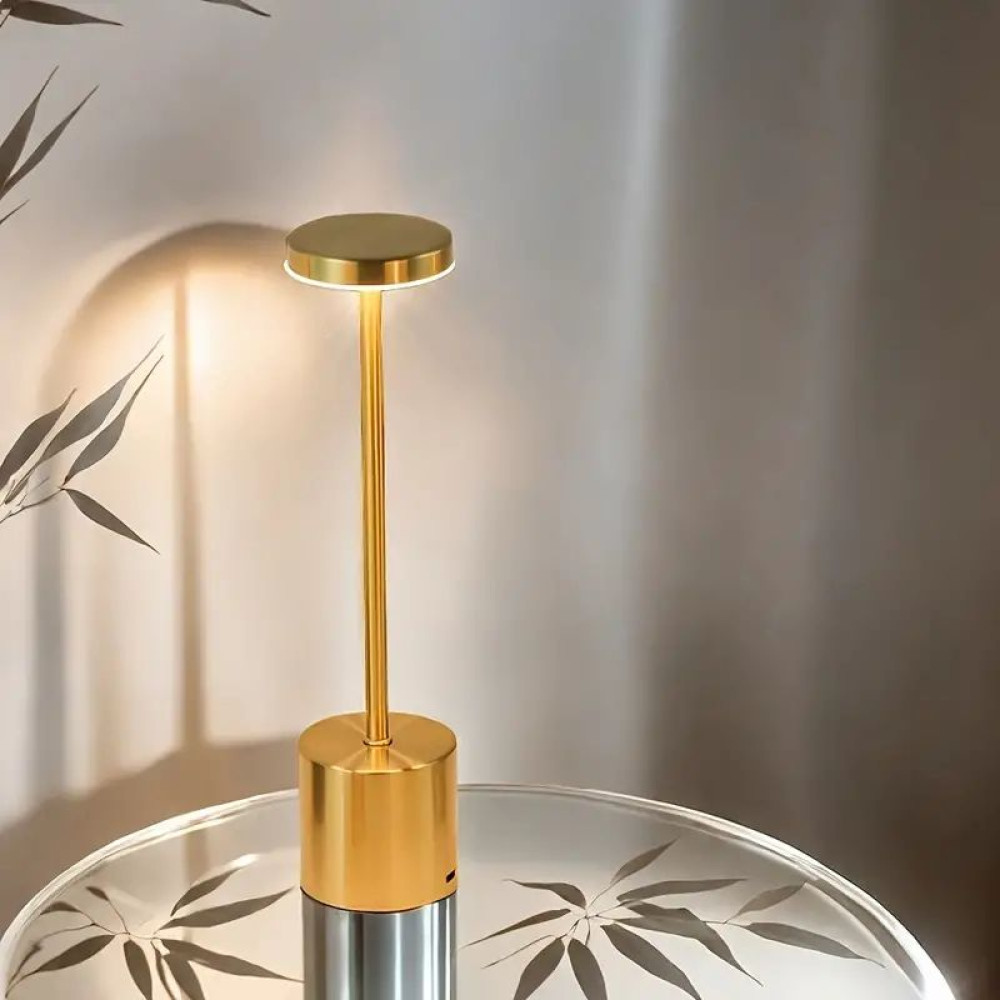 Акумуляторна Настільна лампа LedLine circle gold