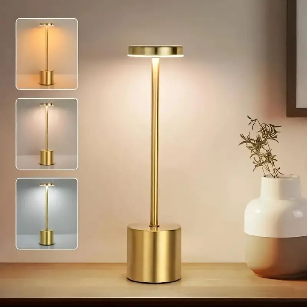 Акумуляторна Настільна лампа LedLine circle gold