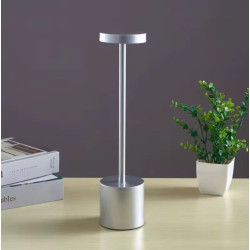 Акумуляторна Настільна лампа LedLine circle silver